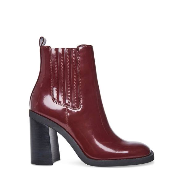 Steve Madden Acker Burgundy Women\'s Booties Burgundy | SM-924IX