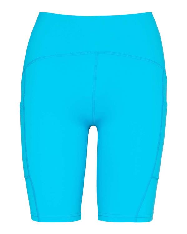 Steve Madden Active Bike Short Turquoise Women's Bottoms Turquoise | SM-763YU