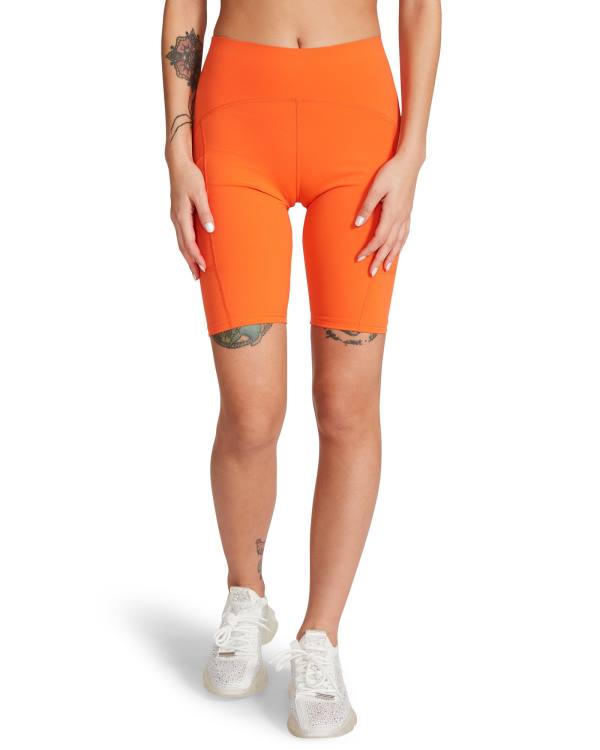 Steve Madden Active Bike Short Women's Bottoms Orange | SM-068XW