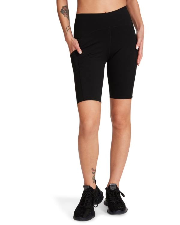 Steve Madden Active Bike Short Women's Bottoms Black | SM-935HL