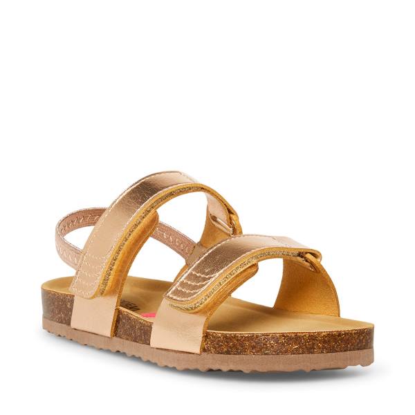 Steve Madden Adouble Kids' Sandals Rose Gold | SM-920MN