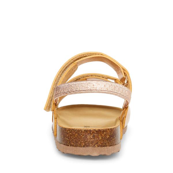 Steve Madden Adouble Kids' Sandals Rose Gold | SM-920MN