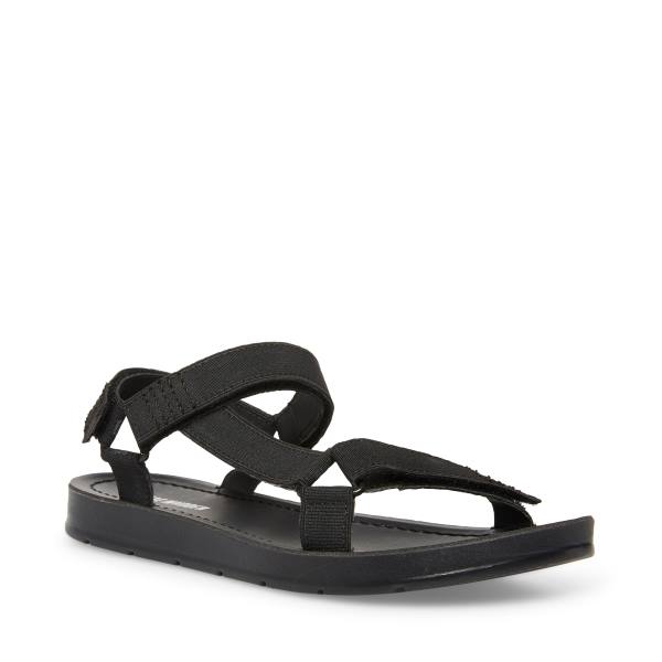 Steve Madden Ahenley Kids' Sandals Black | SM-071KZ