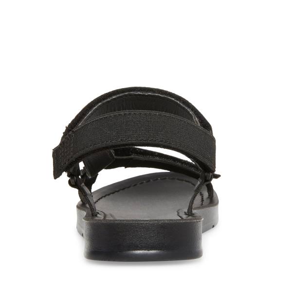 Steve Madden Ahenley Kids' Sandals Black | SM-071KZ