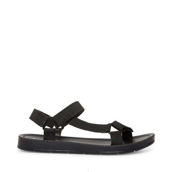 Steve Madden Ahenley Kids\' Sandals Black | SM-071KZ