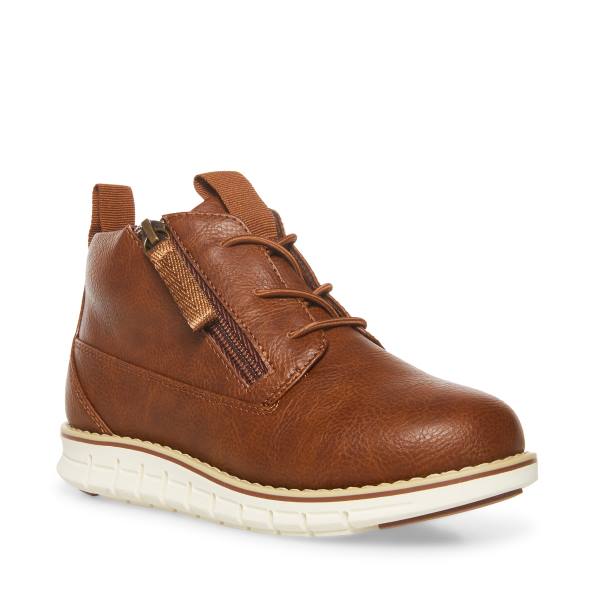 Steve Madden Amajor Kids' Sneakers Brown | SM-457CV