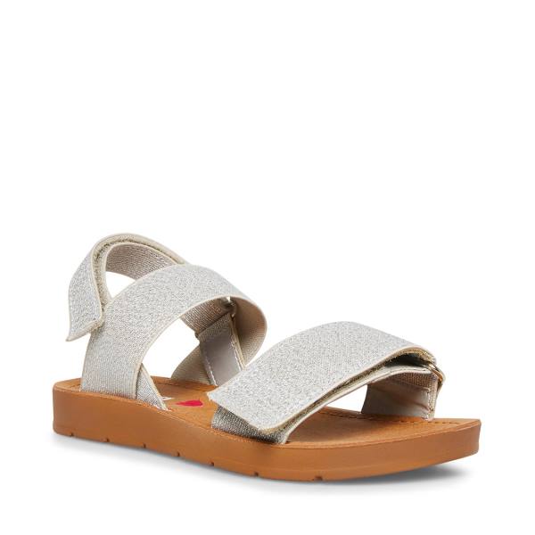 Steve Madden Apasquel Kids' Sandals White | SM-256GW