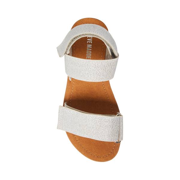 Steve Madden Apasquel Kids' Sandals White | SM-256GW