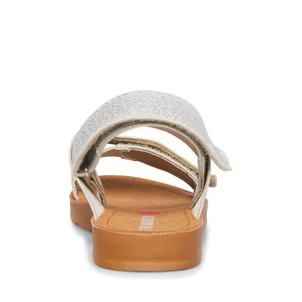 Steve Madden Apasquel Kids' Sandals White | SM-256GW