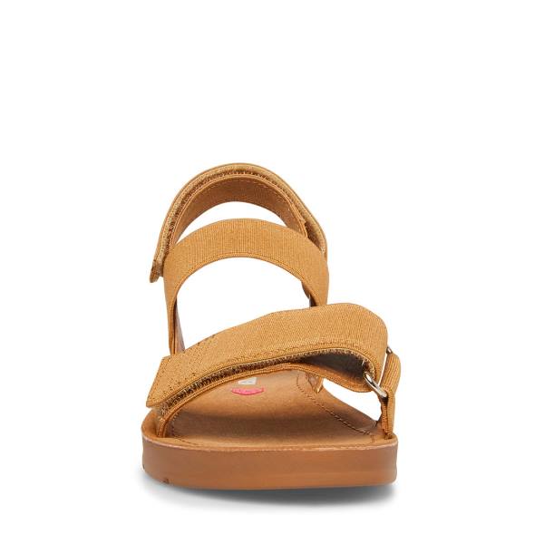 Steve Madden Apasquel Tan Kids' Sandals Brown | SM-795XO