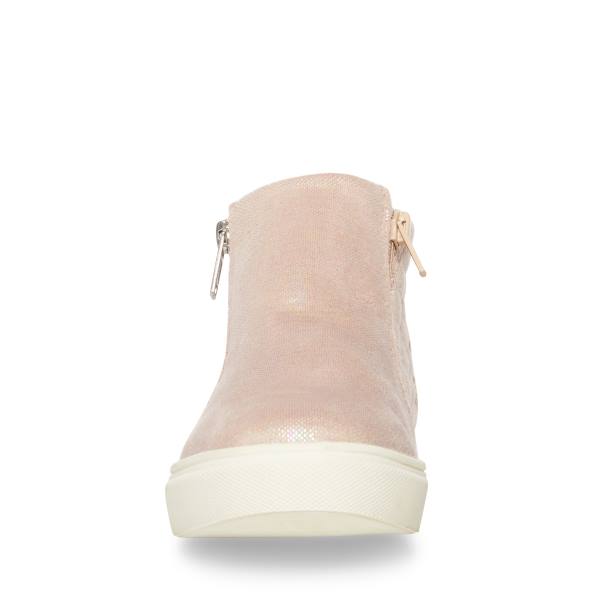 Steve Madden Areggie Blush Kids' Sneakers Pink | SM-869IU