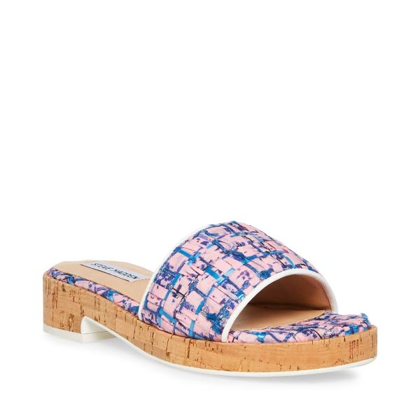 Steve Madden Aria Women's Sandals Pink Multicolor | SM-529QS