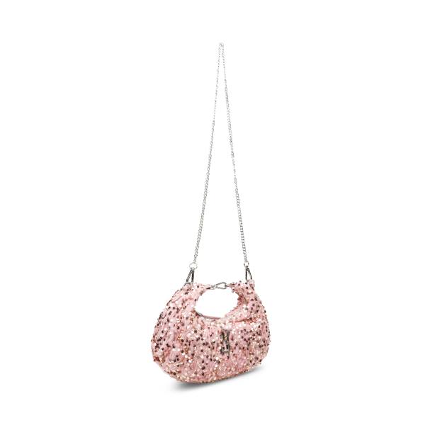 Steve Madden Bbrenda Sequins Blush Women's Crossbody Bags Pink | SM-820CO