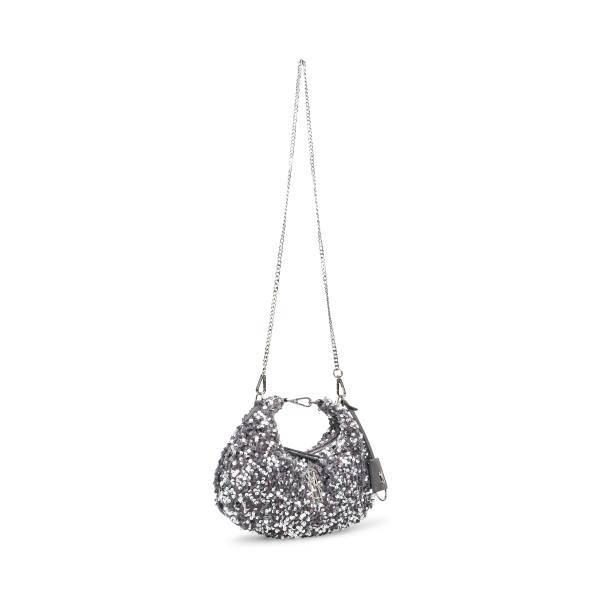 Steve Madden Bbrenda Sequins Women's Crossbody Bags Silver | SM-582ZT