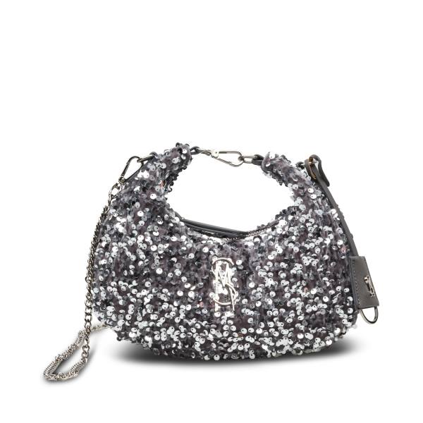 Steve Madden Bbrenda Sequins Women\'s Crossbody Bags Silver | SM-582ZT