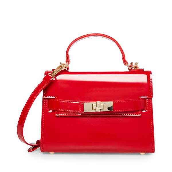 Steve Madden Bdignify Patent Women's Shoulder Bags Red | SM-438DF