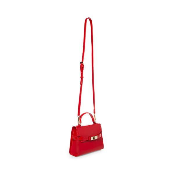 Steve Madden Bdignify Patent Women's Shoulder Bags Red | SM-438DF