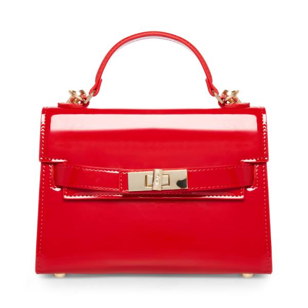 Steve Madden Bdignify Patent Women\'s Shoulder Bags Red | SM-438DF