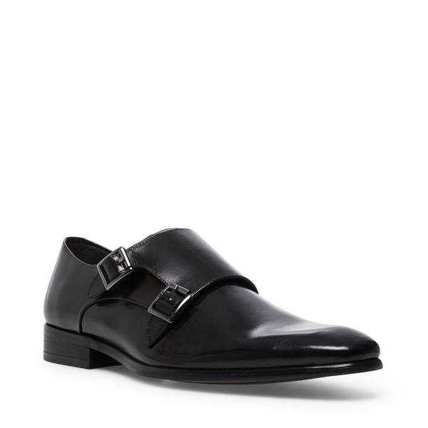 Steve Madden Beaumont Leather Men's Dress Shoes Black | SM-461CR