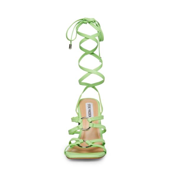 Steve Madden Bella Lime Women's Heels Light Green | SM-617AD