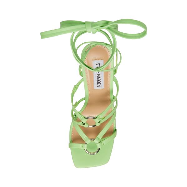 Steve Madden Bella Lime Women's Heels Light Green | SM-617AD