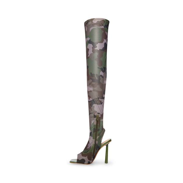 Steve Madden Beverley Women's Boots Camouflage | SM-014JY