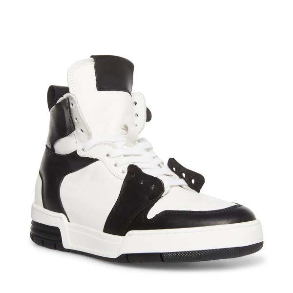 Steve Madden Bizzy Women's Sneakers Black White | SM-829GA