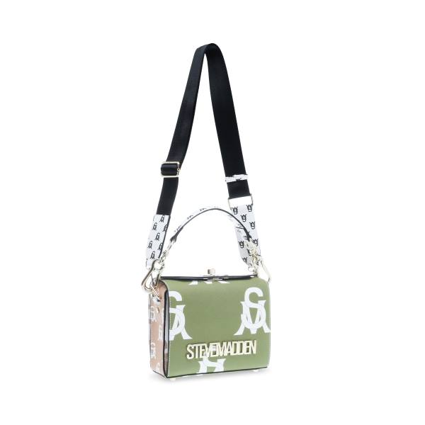 Steve Madden Bkinder Women's Shoulder Bags Olive Multicolor | SM-856HX