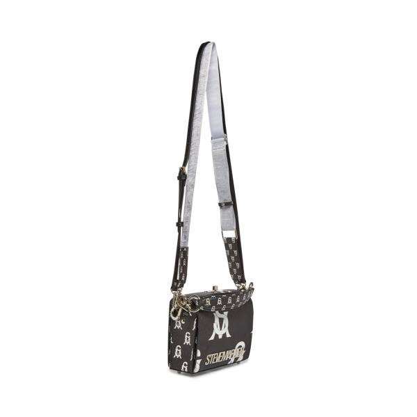 Steve Madden Bkinder-white Women's Crossbody Bags Black White | SM-430MB