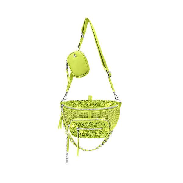 Steve Madden Bmaxima Lime Women\'s Shoulder Bags Light Green | SM-097AJ