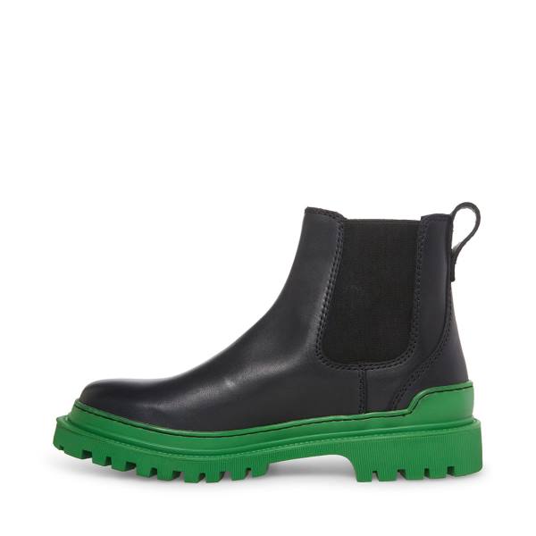 Steve Madden Bodee Men's Boots Black Green | SM-581ZB