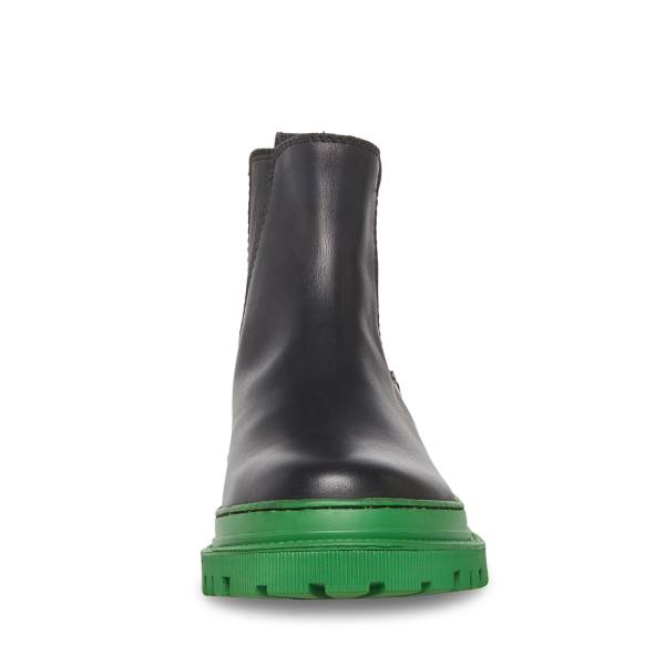 Steve Madden Bodee Men's Boots Black Green | SM-581ZB