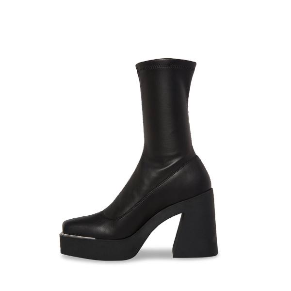 Steve Madden Bosa Women's Booties Black | SM-697EW