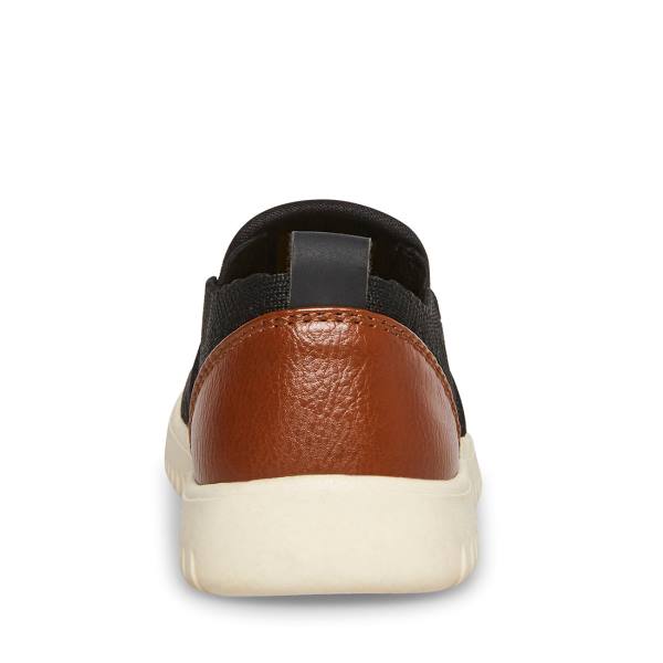 Steve Madden Bport Kids' Loafers Black | SM-172ST