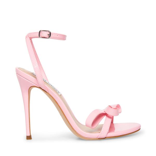 Steve Madden Bradshaw Patent Women\'s Heels Pink | SM-961YA