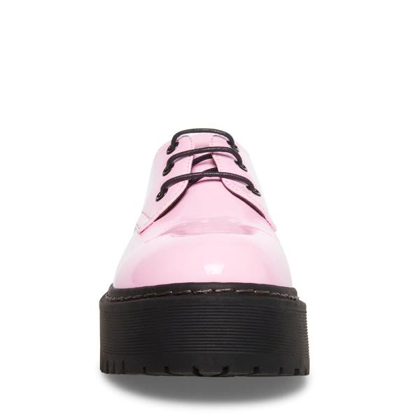 Steve Madden Brenton Patent Women's Loafers Pink | SM-918BF