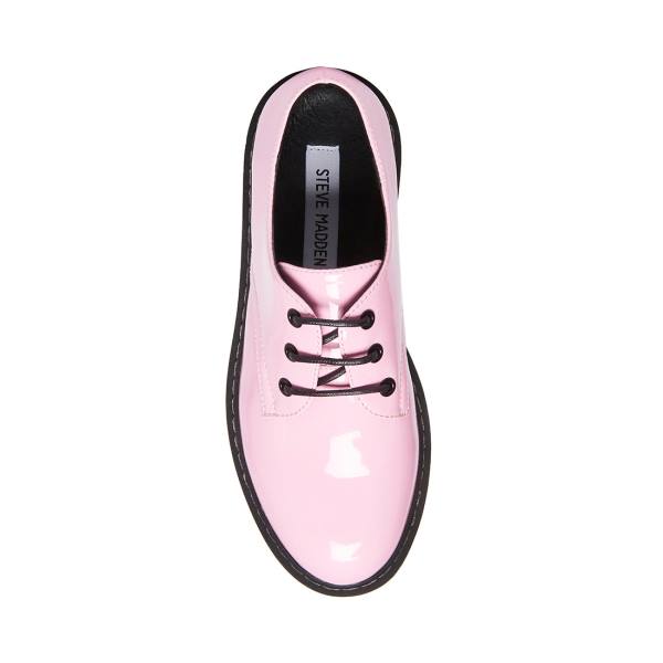 Steve Madden Brenton Patent Women's Loafers Pink | SM-918BF