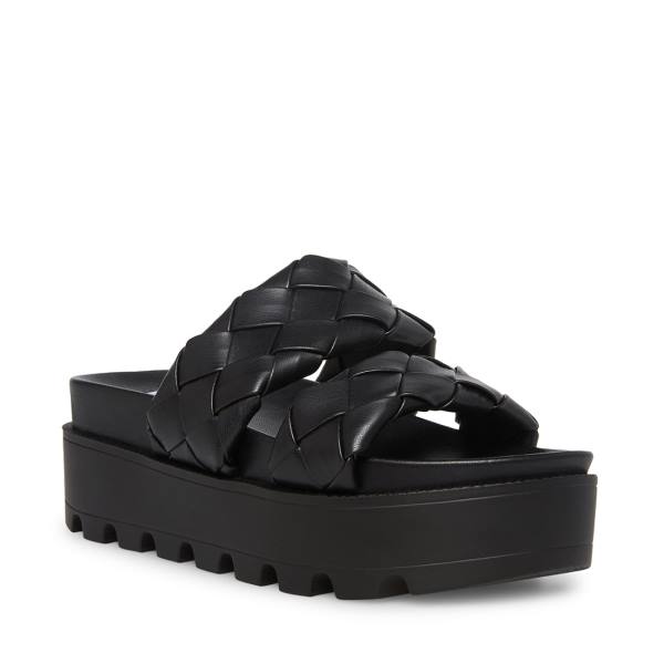 Steve Madden Briar Women's Sandals Black | SM-105GR