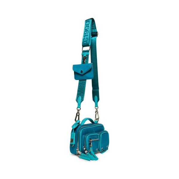 Steve Madden Bronda Teal Women's Crossbody Bags Turquoise | SM-842NQ