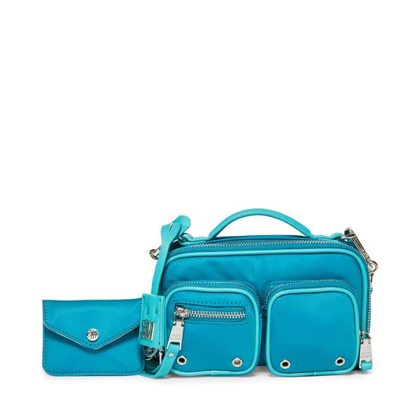 Steve Madden Bronda Teal Women\'s Crossbody Bags Turquoise | SM-842NQ