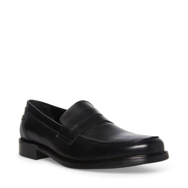 Steve Madden Brookline Box Men's Dress Shoes Black | SM-683NH