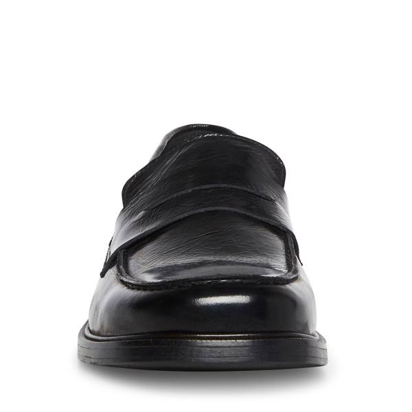 Steve Madden Brookline Patent Men's Loafers Black | SM-687DN