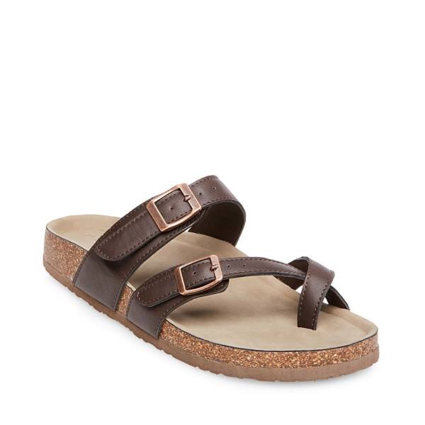 Steve Madden Bryceee Women's Sandals Dark Brown | SM-231LR