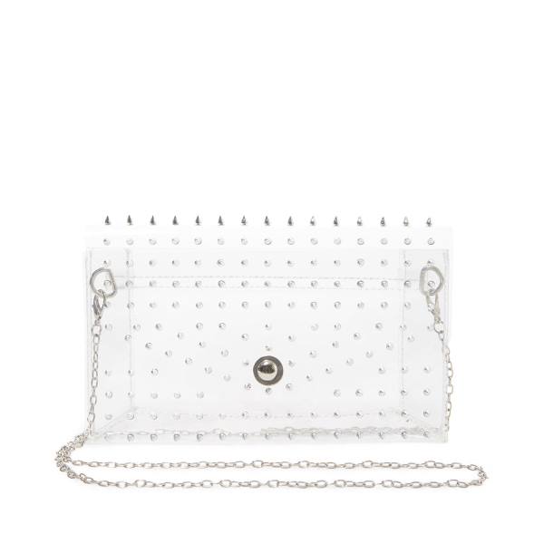 Steve Madden Bseduce Women\'s Shoulder Bags Clear | SM-375BK