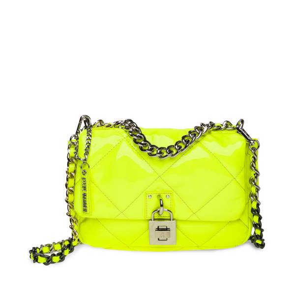 Steve Madden Bterra Patent  Women\'s Shoulder Bags Yellow | SM-041WA