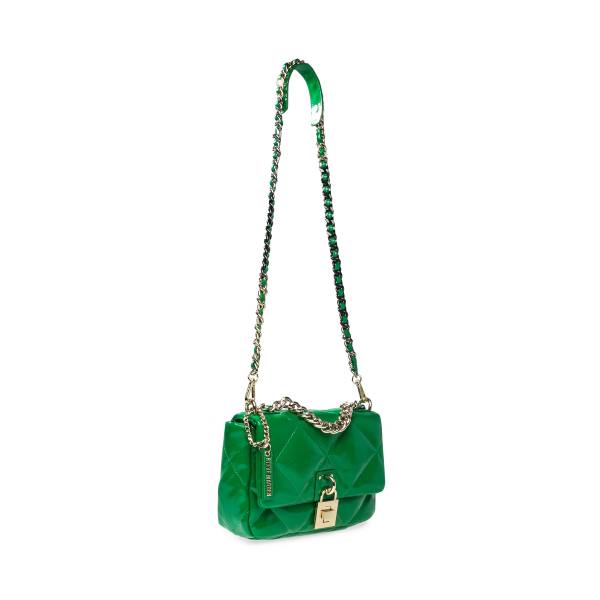 Steve Madden Bterra Patent  Women's Shoulder Bags Green | SM-238XT