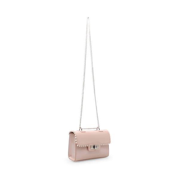 Steve Madden Bvyper Pearl Blush Patent Women's Crossbody Bags Pink | SM-459PI