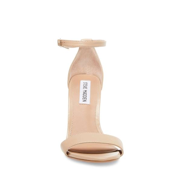 Steve Madden Carrson Blush Leather Women's Heels Pink | SM-701ZC