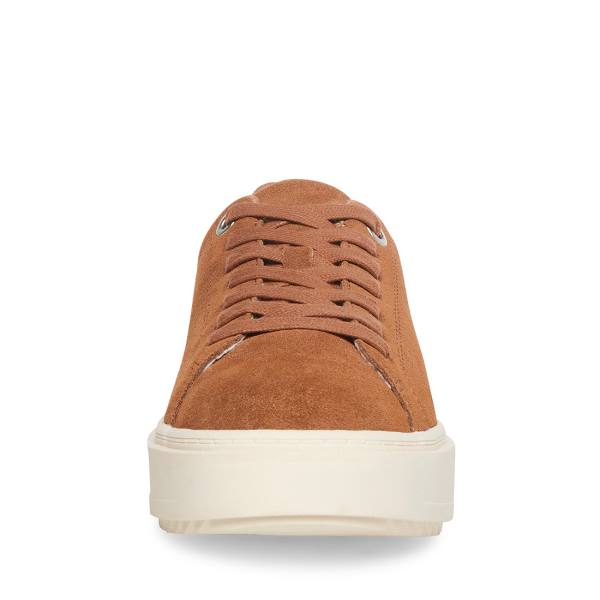 Steve Madden Catcher Mocha Women's Sneakers Beige | SM-678PF