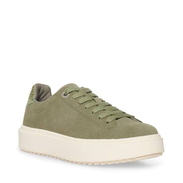 Steve Madden Catcher  Women's Sneakers Green | SM-029JH